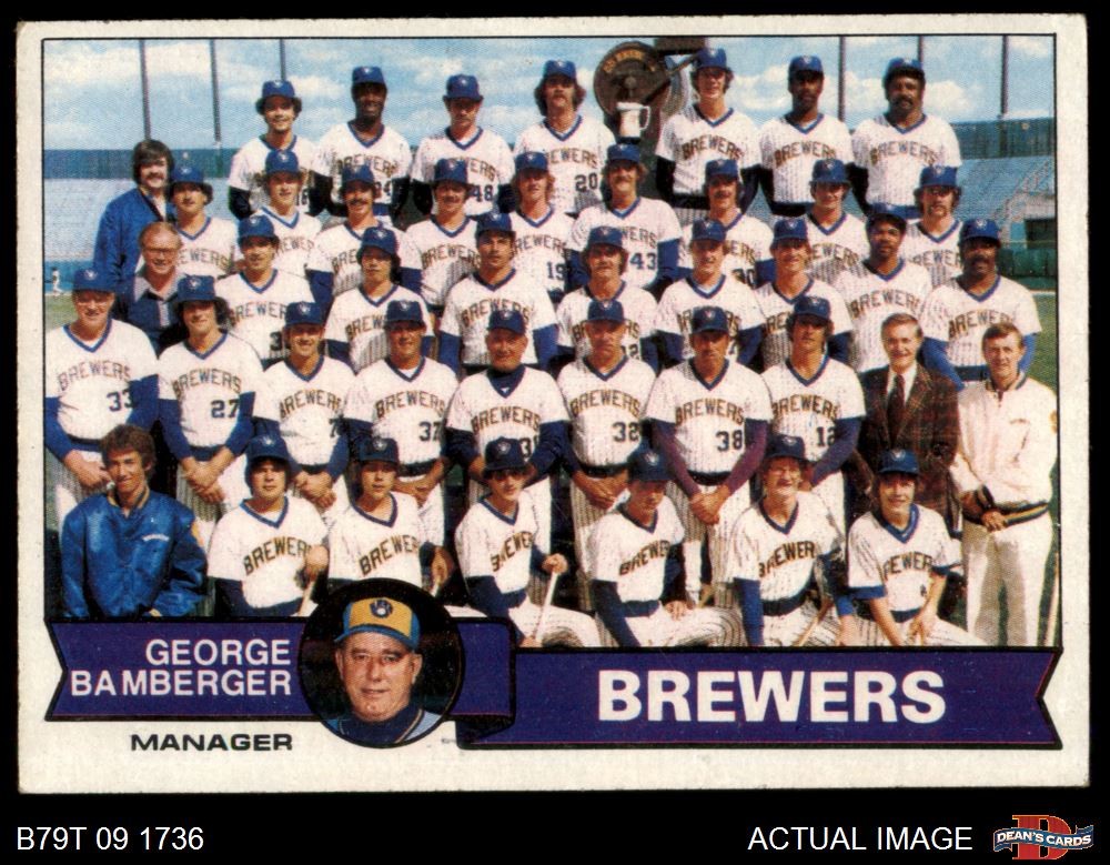 1979 Topps #577 George Bamberger Brewers Manager Team Checklist VG Condition