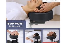 Adjustable Portable Black Massage Table Face Cradle Headrest, Foldable