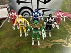 Vintage Mighty Morphing Power Ranger Flip Heads 1993 Lot Of 6 With All Weapons