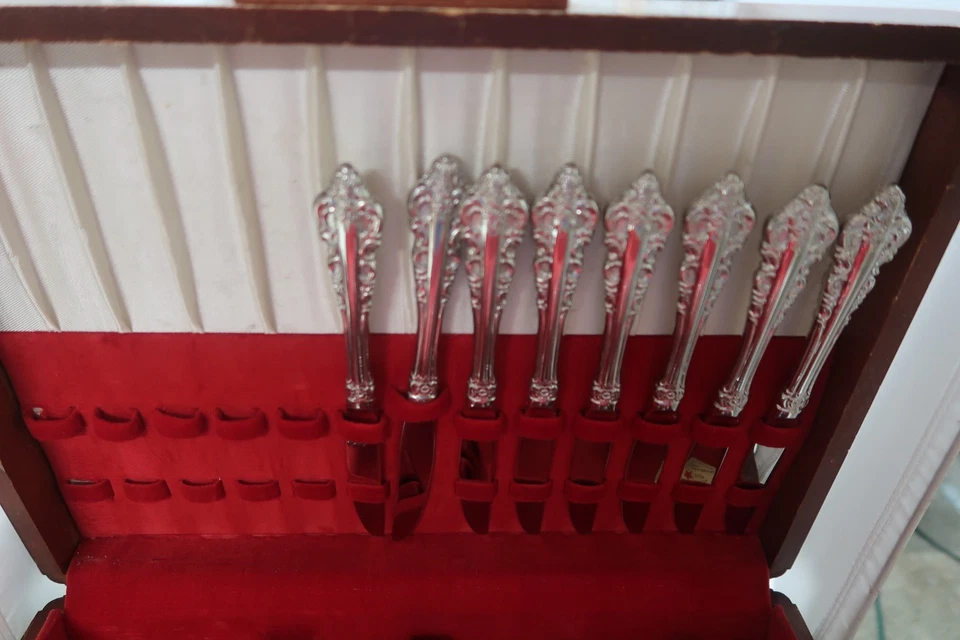 Настенные антикварные барочные сервизы из нержавеющей стали 40 предметов на 8 мест 5 предметов - Изображение 4 из 4