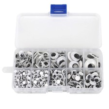 750 PCS Self Adhesive Googly Wiggle Eyes 4mm18mm DIY Craft Toy Decor
