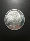 One Indian Head Buffalo 1 One Troy Ounce Of .999 Silver