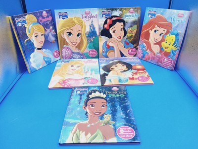Story Reader Me Reader Disney Books - Lot of 7 - Cinderella Snow White Mermaid.