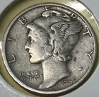 1945 S Mercury dime silver