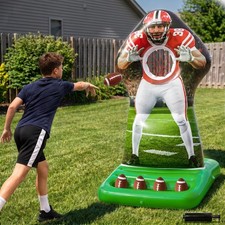 Inflatable Football Toss Target Game, Footballs Toys for Kids