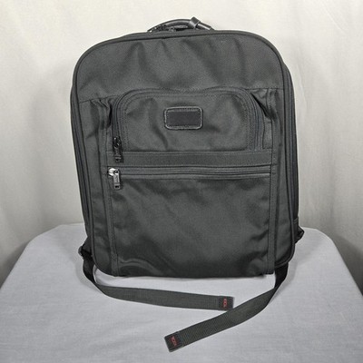 Vintage Tumi Alpha Backpack Black Ballistic Nylon Business Travel Organizer USA