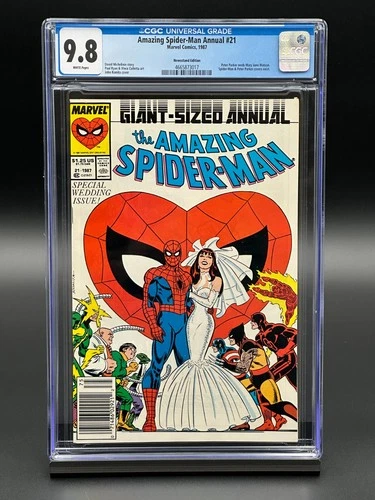 Amazing Spider-Man Annual #21 CGC 9.8 (1987) Romita Peter Parker Weds Mary Jane