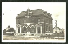 Yorkton rppc Post Office Parrot ByersTinsmith SK Saskatchewan Canada 1935