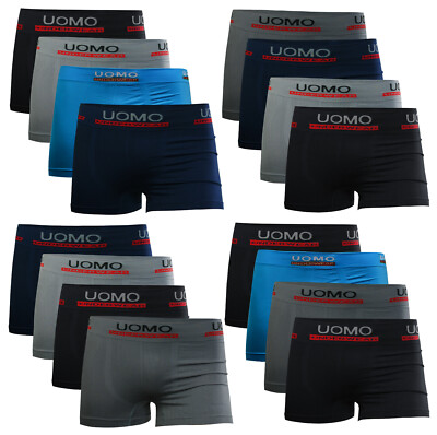 10er Pack Boxershorts Herren Retro Boxer Shorts Unterwäsche Unterhose Seamless