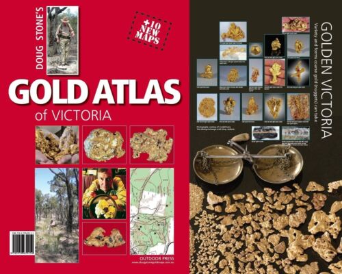 GOLD ATLAS OF VICTORIA - DOUG STONE - NEW EDITION! PROSPECTING - HIGH DETAIL MAP - Picture 1 of 1