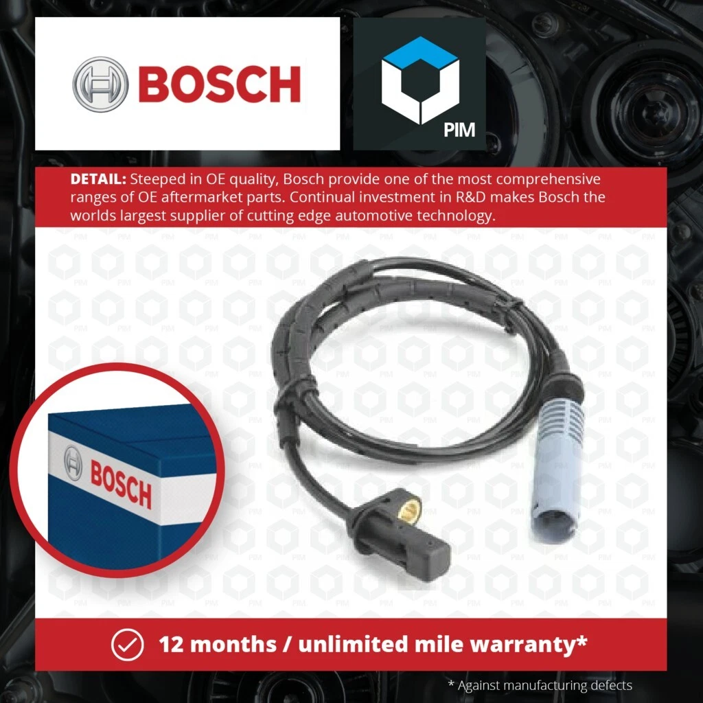 ABS Sensor Rear 0986594514 Bosch Wheel Speed 34526762466 WS514  