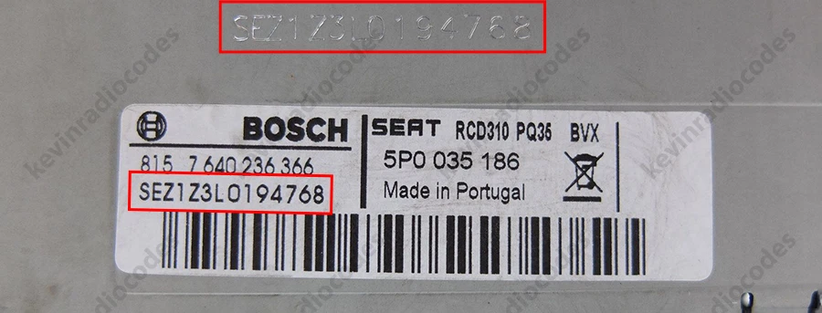 SEAT RADIO CODE / PIN CODE LEON IBIZA ALANA RCD RNS NAVIGATION ALTEA TECHNISAT - Bild 4 von 4