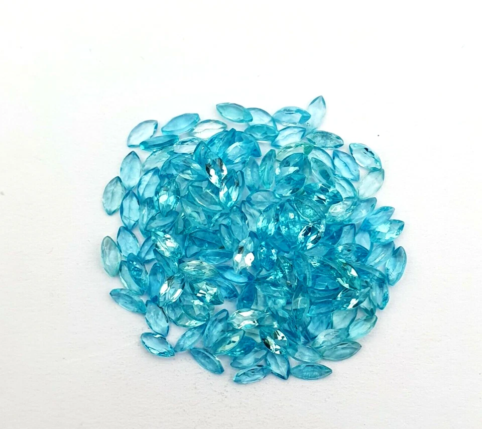 Natural Apatite Marquise Cut Loose Gemstone Lot 39 Pcs 3*6 MM 10 CT - Image 3 of 4