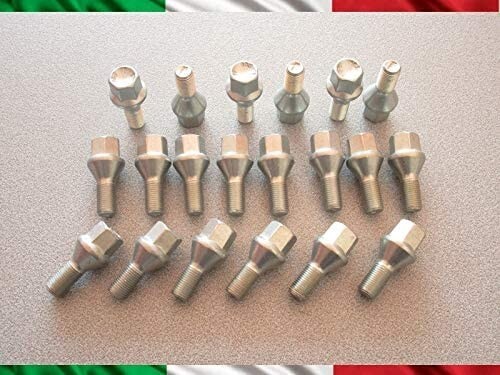 Kit 4 Bulloni In Acciaio Antifurto Cerchi In Lega Ford Ranger Iv - 5