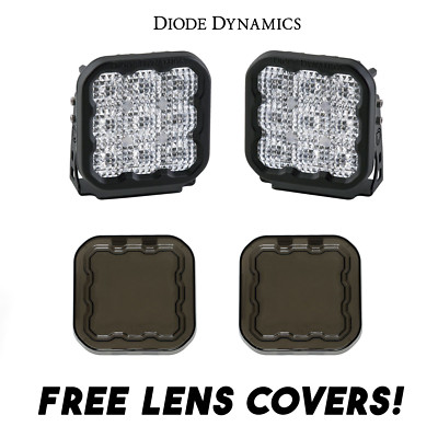 Diode Dynamics SS5 Sport LED Flood Light Kit w/ Multi Backlight Colors & Covers