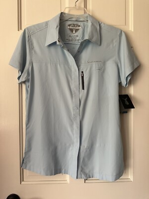 Tuna Skin Ahi One Women s XL Blue Vented SS Fishing Shirt