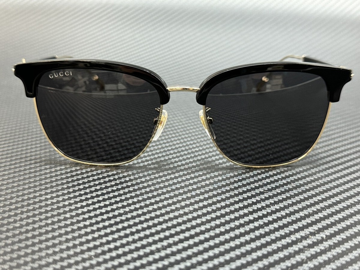 サングラス Gucci Sunglasses GG1275SA 001 Classic Half-Rim Asian Fit Gucci GG1275SA Sunglasses | Select Eyewear