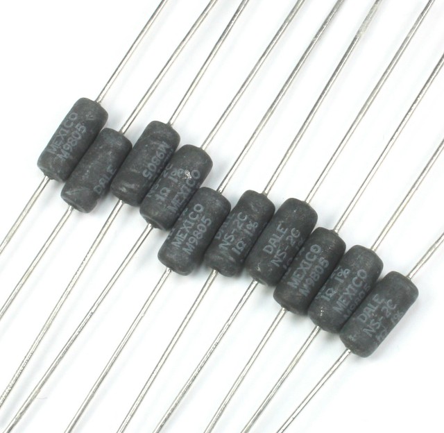 10pcs Vishay/Dale Power Resistor 1 ohm, 1%, Non-Inductive. 2.5 Watt | eBay