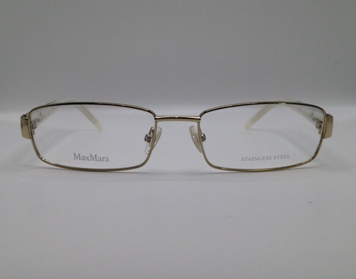 Max Mara White Plastic Glasses Women\'s (Frames) MAX MARA MM0041 21C White Cat Eye Plastic Sunglasses Frame  main image 3