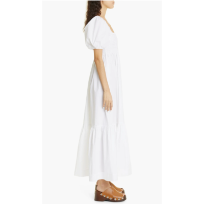 ganni white cotton dress GANNI White Dress in Cotton