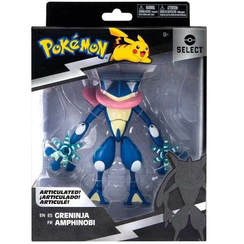 Factory Sealed-Greninja 6” Figure . Pokemon Jazwares Select Articulated New - product listing photo