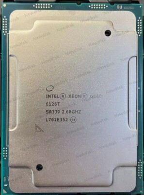Intel Xeon Gold 6126T SR3J9 12Core 24Threads 2.60GHz LGA3647 125W CPU Processor