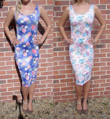 bodycon vest dress in midi length