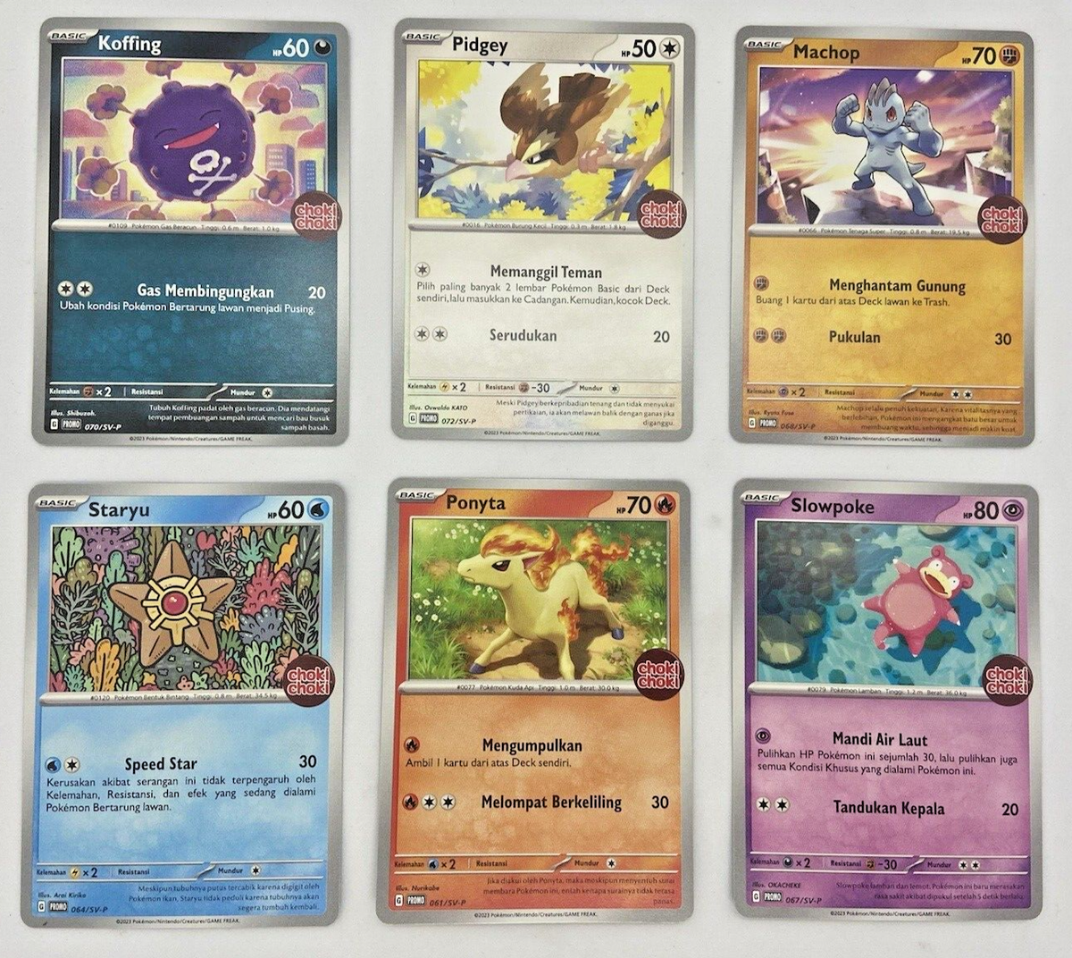 Special Pokemon 151 Card Indonesia Choki Choki Promo Card