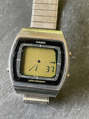 RARE Vintage Casio Digital Watch A203 Blue Thunder 103 LCD