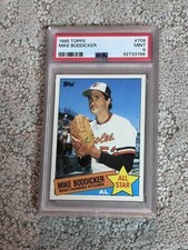 1985 TOPPS BASEBALL CARD LOW POP PSA 9 MIKE BODDICKER ALL- STAR ORIOLES