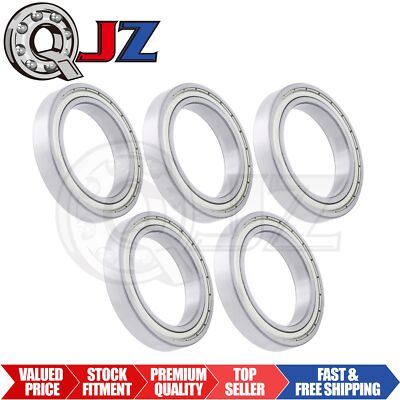 [Qty.5] New 6911-ZZ Deep Groove Radial Ball Bearing [55mm ID x 80mm OD x 13mm W]
