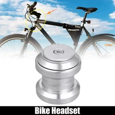 1-1/8" Threadless MTB Bike Bicycle Sealed External Bearing Headset Silver Tone