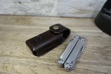  Brown Leather Sheath for Leatherman WAVE One Piece Design Tough USA