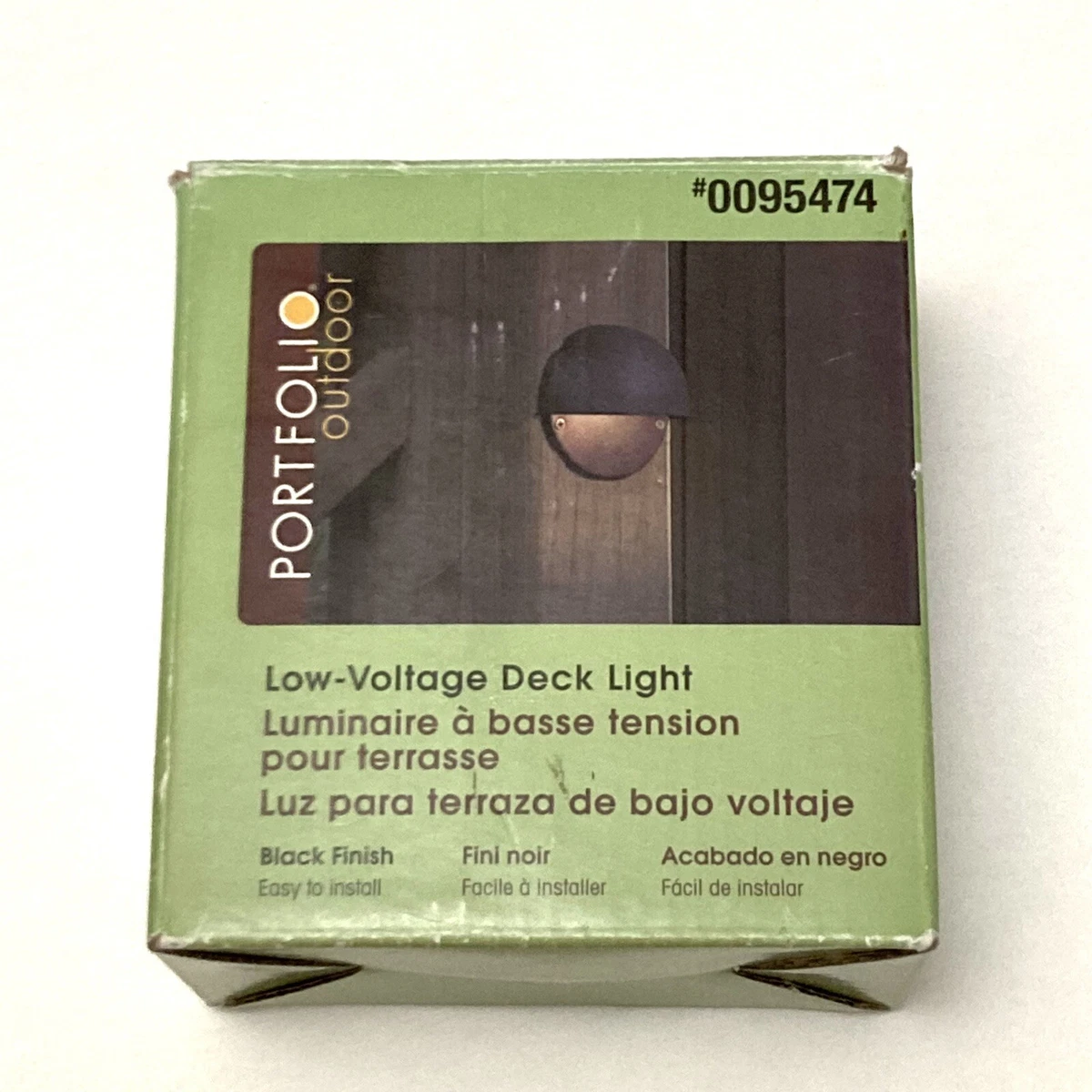 Portfolio Outdoor Landscape 7 Watt 12 V Low Voltage DECK LIGHT Black Finish