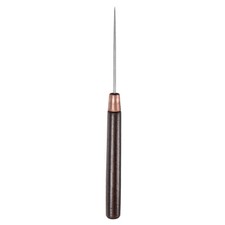 Handwork Sewing Awl Slender Leather Punch Hole Tool with Wooden Handle, Red