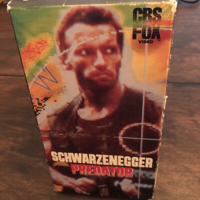 Predator (VHS, 1988, CBS/FOX) Arnold Schwarzenegger Carl Weathers Alan Silvestri