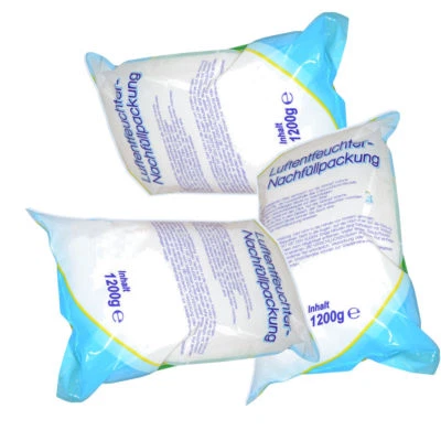 3x Nachfüllpackungen Raumentfeuchter Nachfüller 1,2 kg Granulat im Vliesbeutel