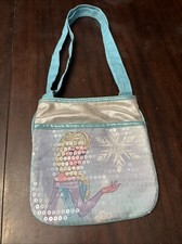 Disney Frozen Sequin Handbag Purse Accessories Elsa Kids EUC