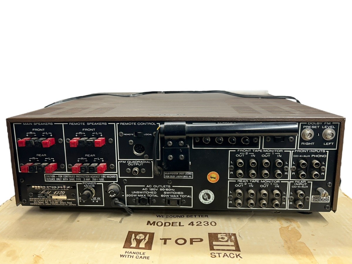 Marantz 4230 FM/AM Receiver QUAD -Radial With original Box Please