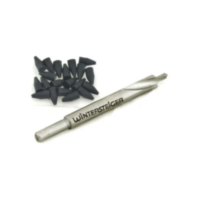 Wintersteiger Drill Bits for Mounting Ski Bindings - 25 Hole Plugs, 4.1 x 9.5mm