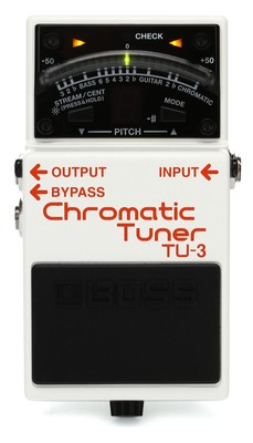 Boss TU-3 Chromatic Tuner Pedal with Bypass (5-pack) Bundle