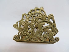 One Slot Solid Brass Letter / Napkin Holder