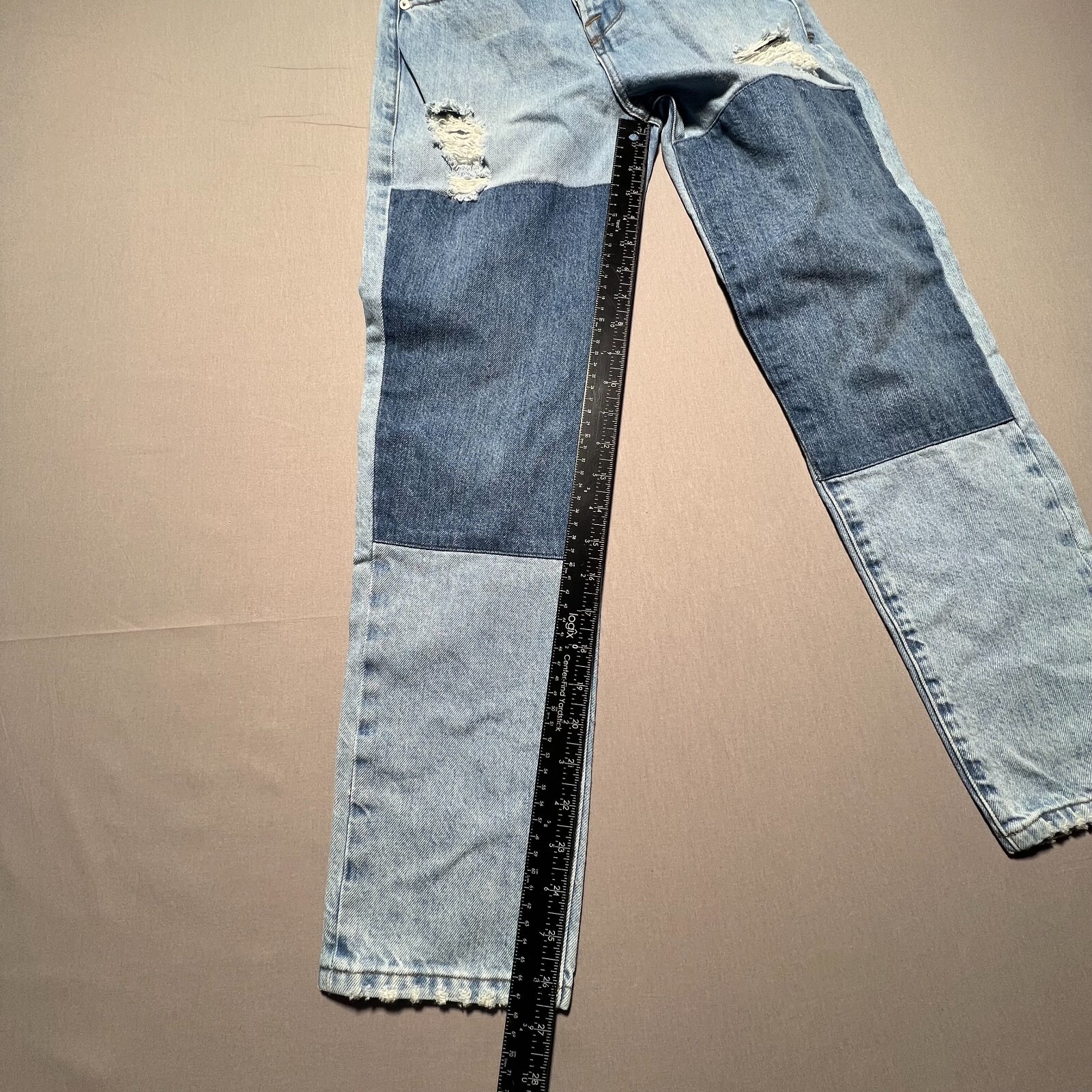 Frame Le Original Patch Work Distressed High Rise… - image 13