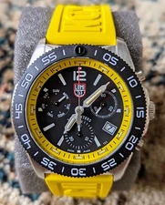 Luminox Pacific Diver Yellow Sapphire XS.3145 Black Dial Chronograph Men's Watch