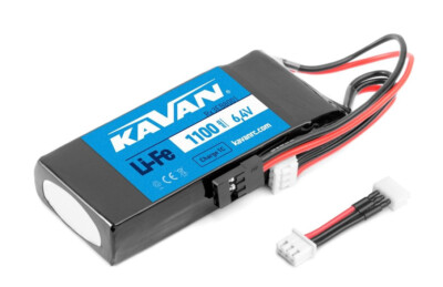 KAVAN Li-Fe Akku 6,4V 1100mAh JR/uni Stecker + XH Balancer 34x15x74mm KAV33.8001