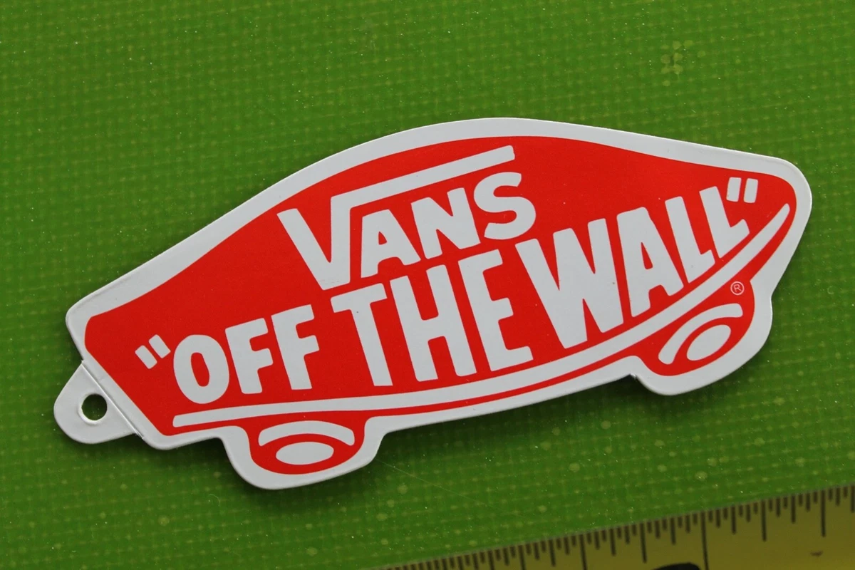 Surichinmoi Tijdig aankomen VANS Shoes Off The Wall Red White Skateboard Skateboarding Clothing Tag  STICKER | eBay