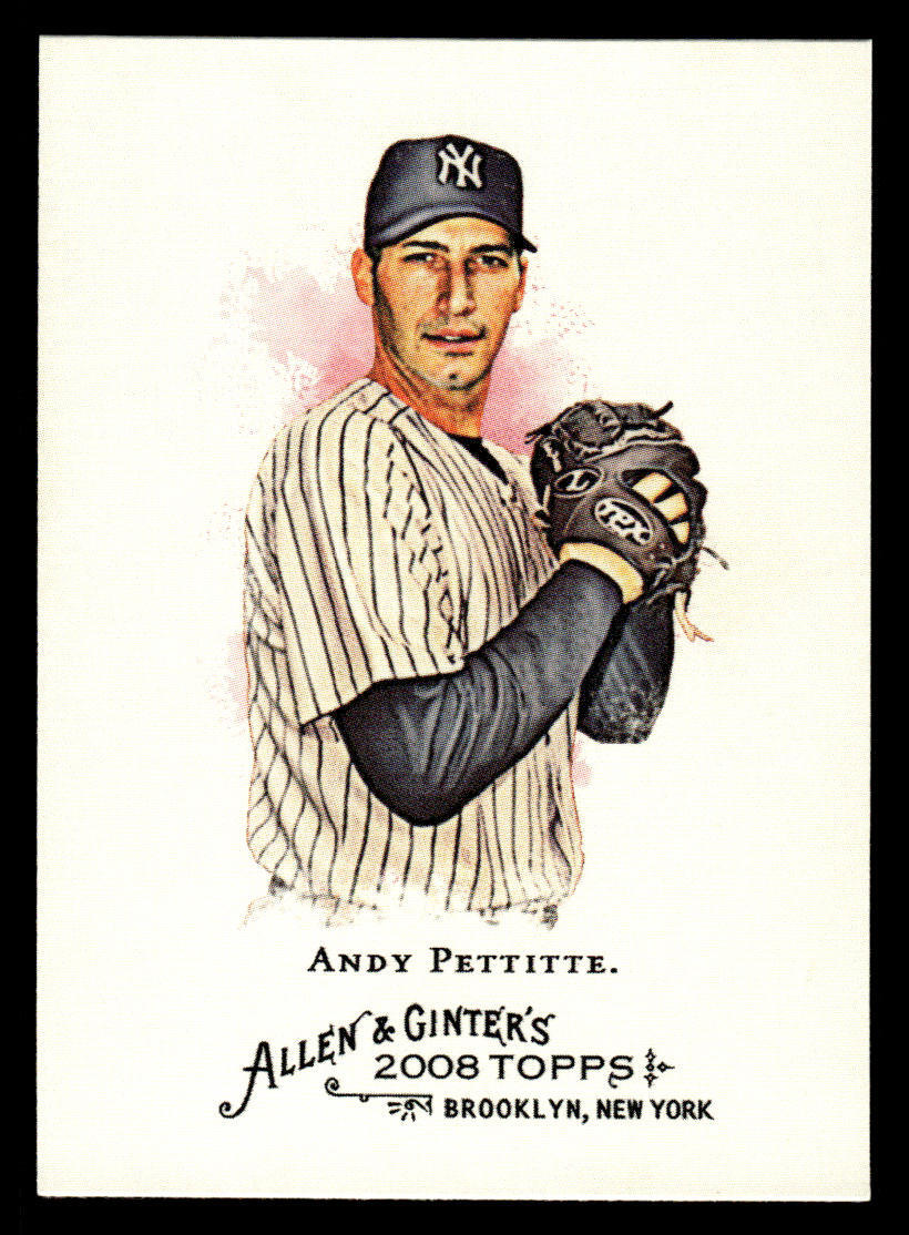 2008 Topps Allen & Ginter #138 Andy Pettitte Card New York Yankees