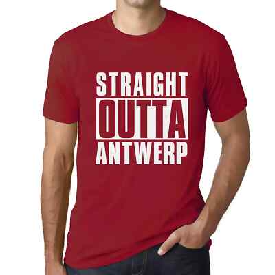 ULTRABASIC Herren T-Shirt Straight Outta Antwerpen
