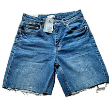 NEU 40  ♥ H&M ♥ JEANS SHORTS STRETCH DENIM BLAU SHORTS ♥ AKTUELL TREND
