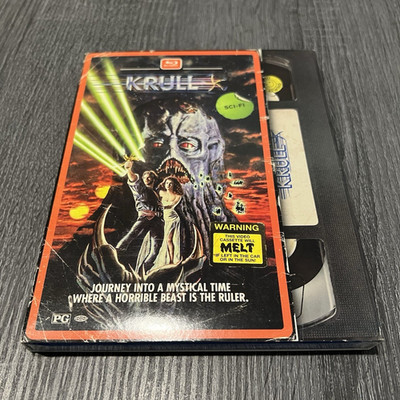 Krull Blu-ray with Retro VHS Slipcover 